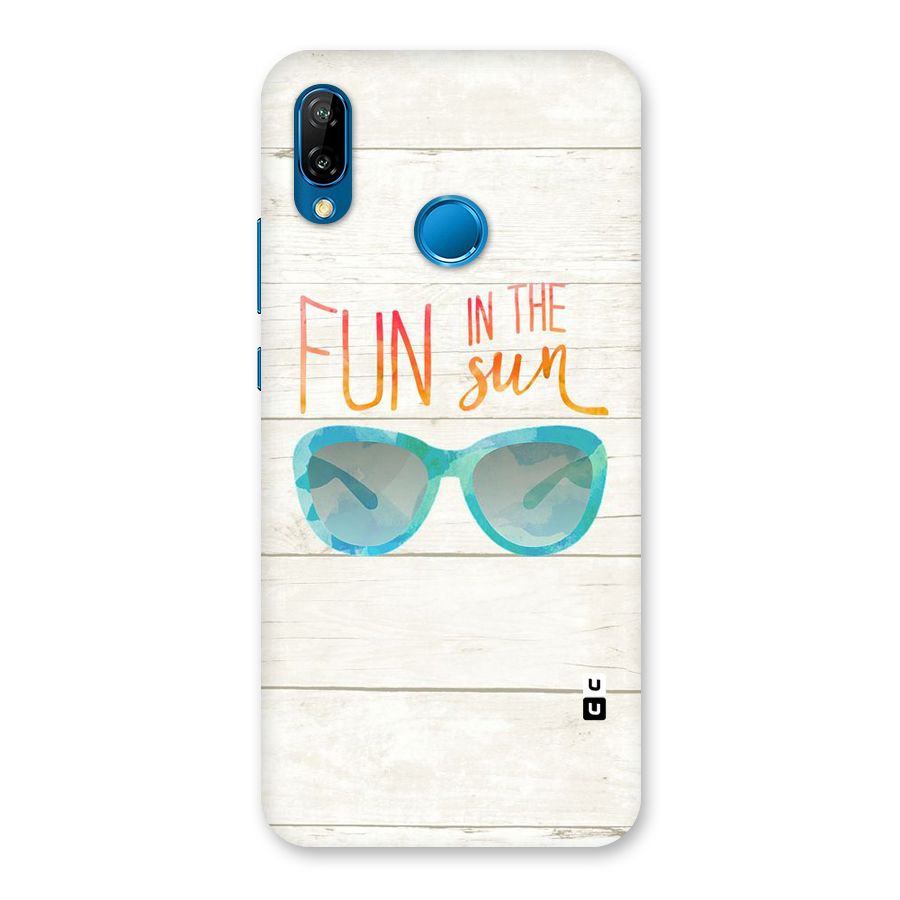 Sun Fun Back Case for Huawei P20 Lite