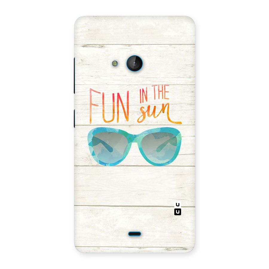 Sun Fun Back Case for Lumia 540
