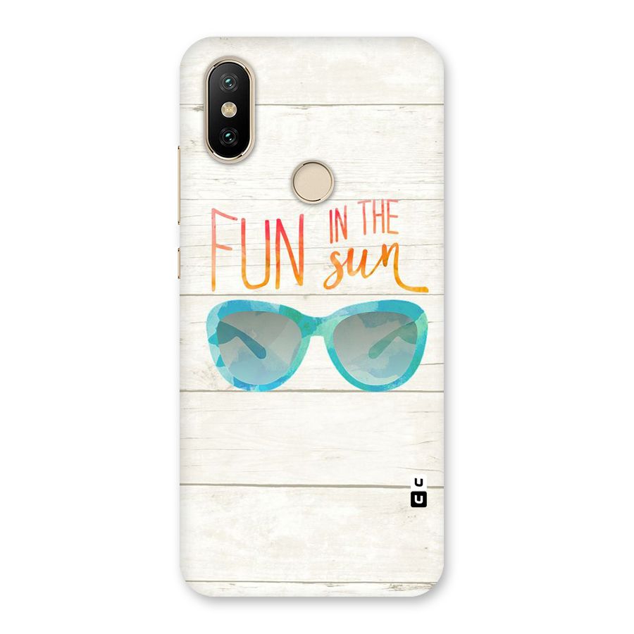 Sun Fun Back Case for Mi A2