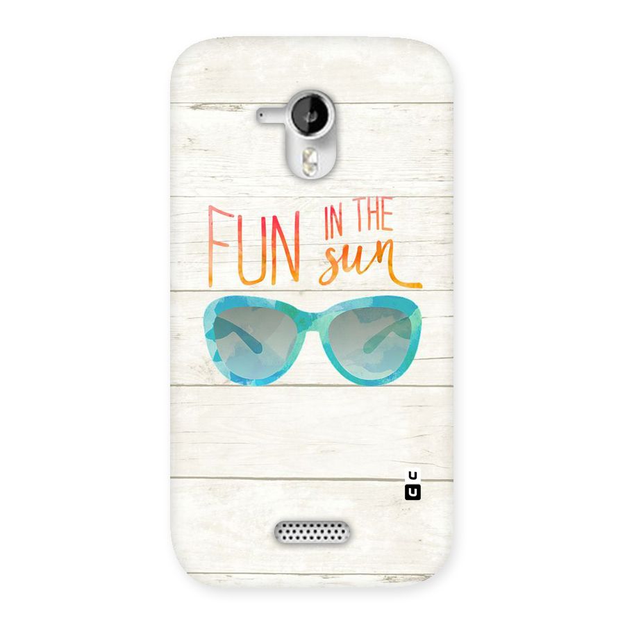 Sun Fun Back Case for Micromax Canvas HD A116