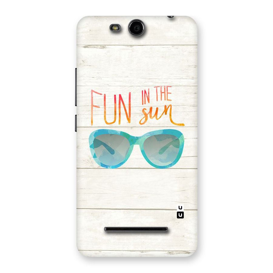 Sun Fun Back Case for Micromax Canvas Juice 3 Q392