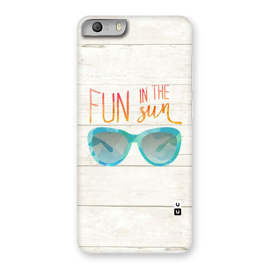 Sun Fun Back Case for Micromax Canvas Knight 2