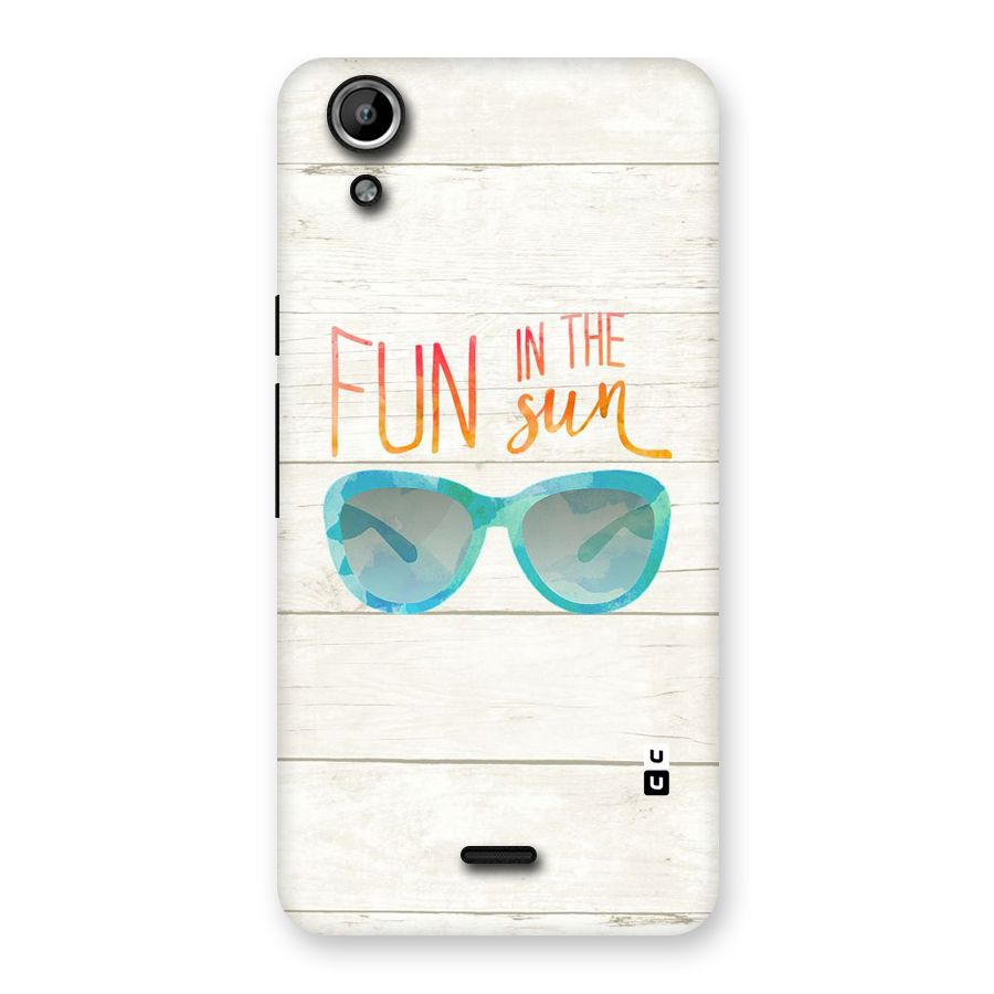 Sun Fun Back Case for Micromax Canvas Selfie Lens Q345