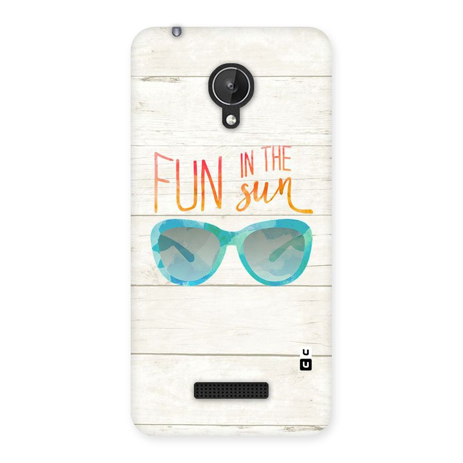 Sun Fun Back Case for Micromax Canvas Spark Q380