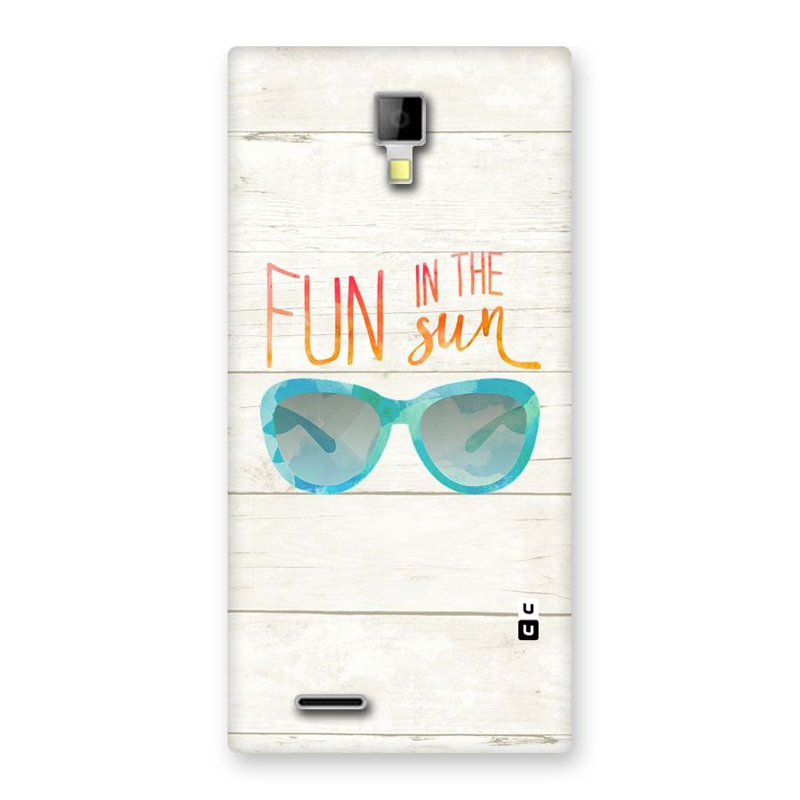 Sun Fun Back Case for Micromax Canvas Xpress A99