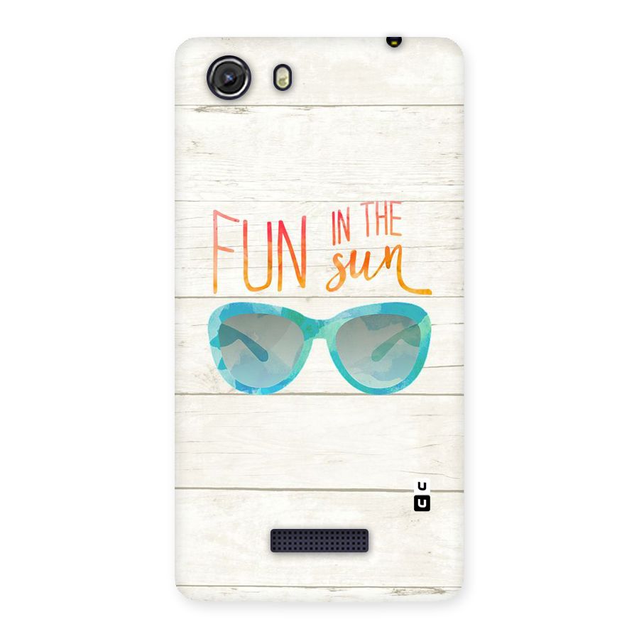 Sun Fun Back Case for Micromax Unite 3
