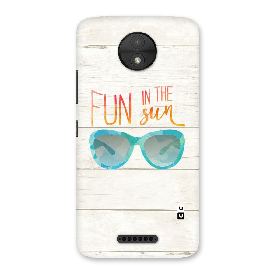 Sun Fun Back Case for Moto C