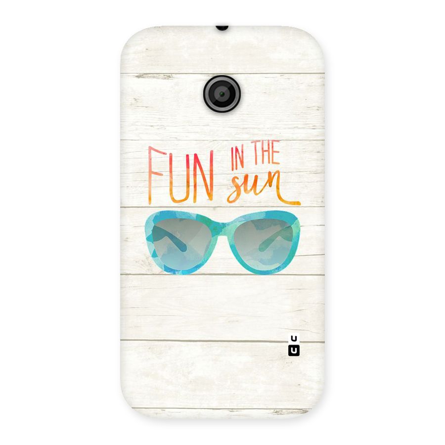 Sun Fun Back Case for Moto E