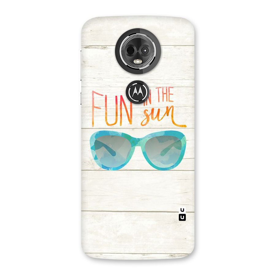 Sun Fun Back Case for Moto E5 Plus