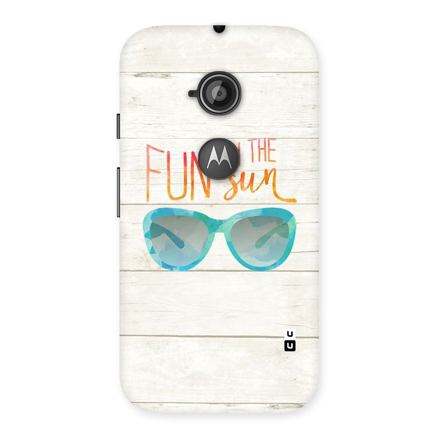 Sun Fun Back Case for Moto E 2nd Gen