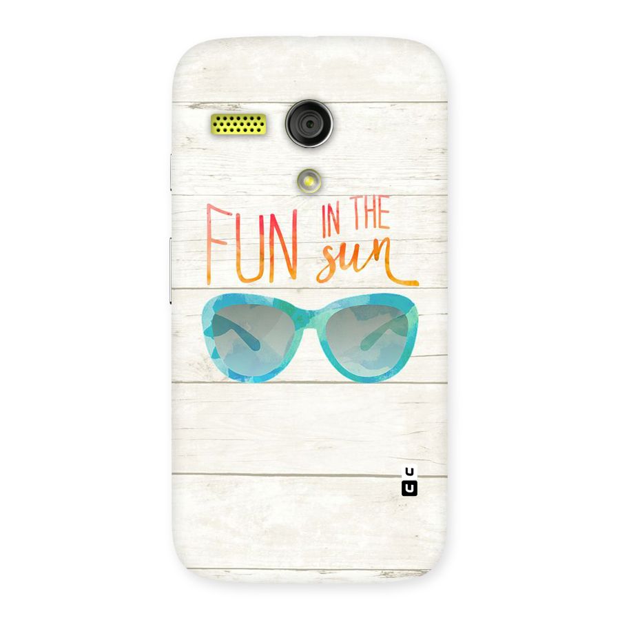 Sun Fun Back Case for Moto G