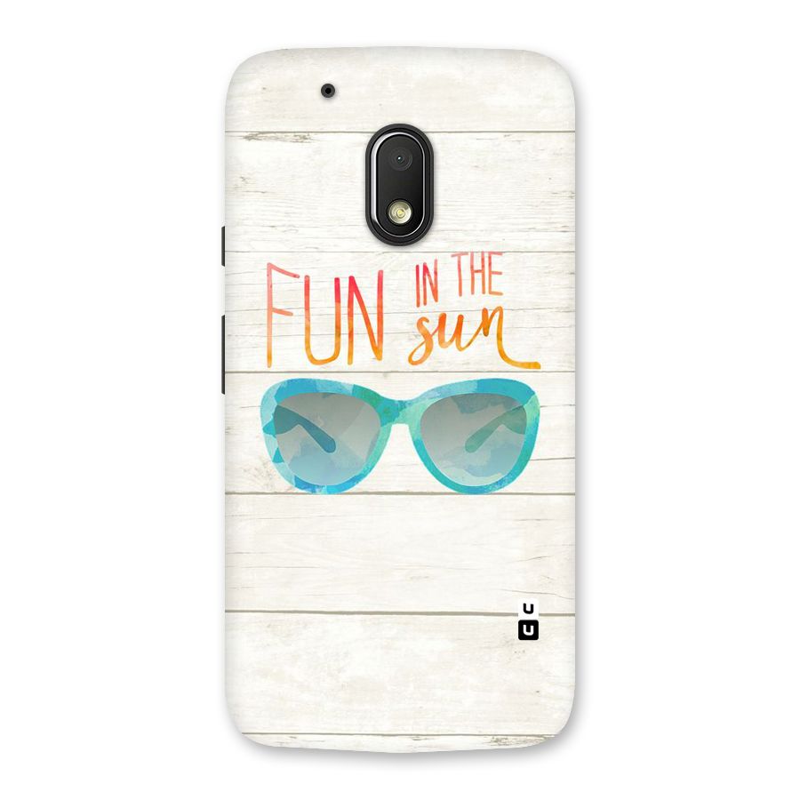 Sun Fun Back Case for Moto G4 Play