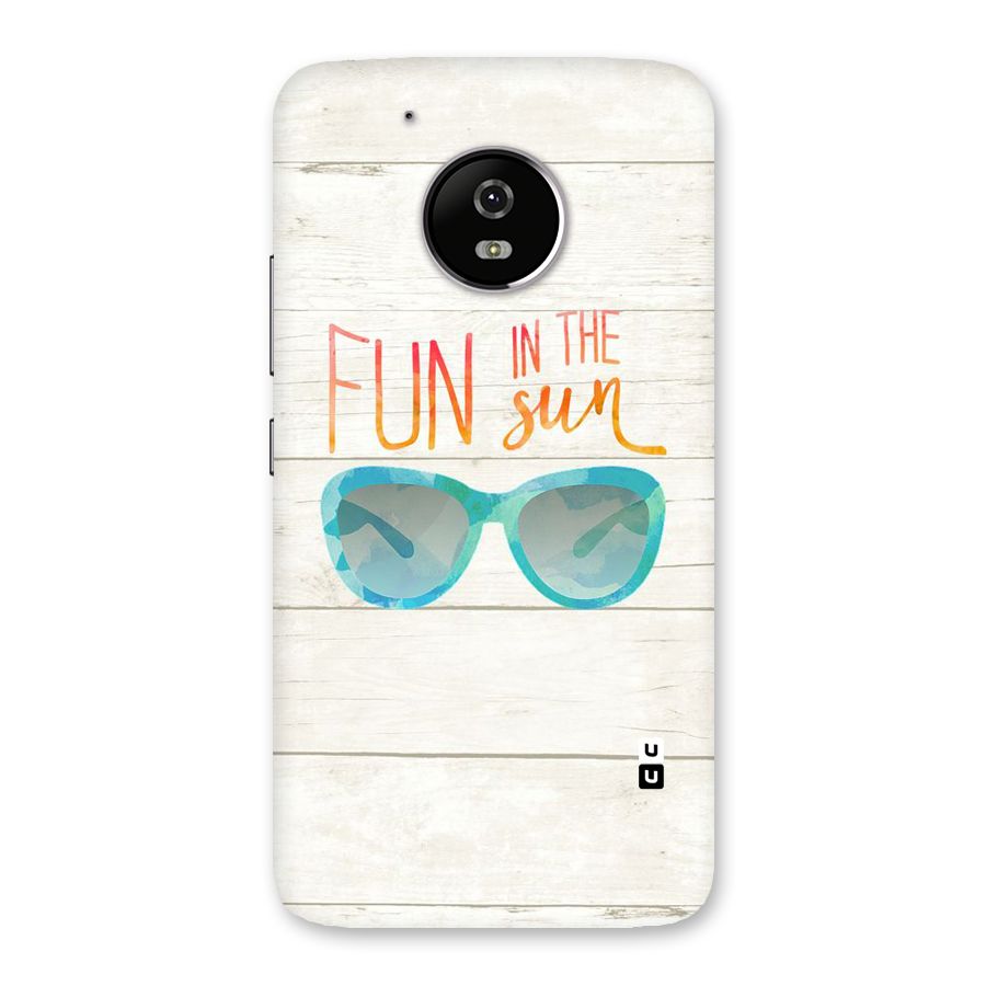 Sun Fun Back Case for Moto G5