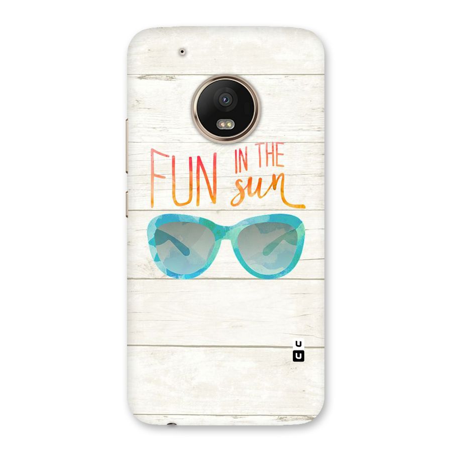 Sun Fun Back Case for Moto G5 Plus