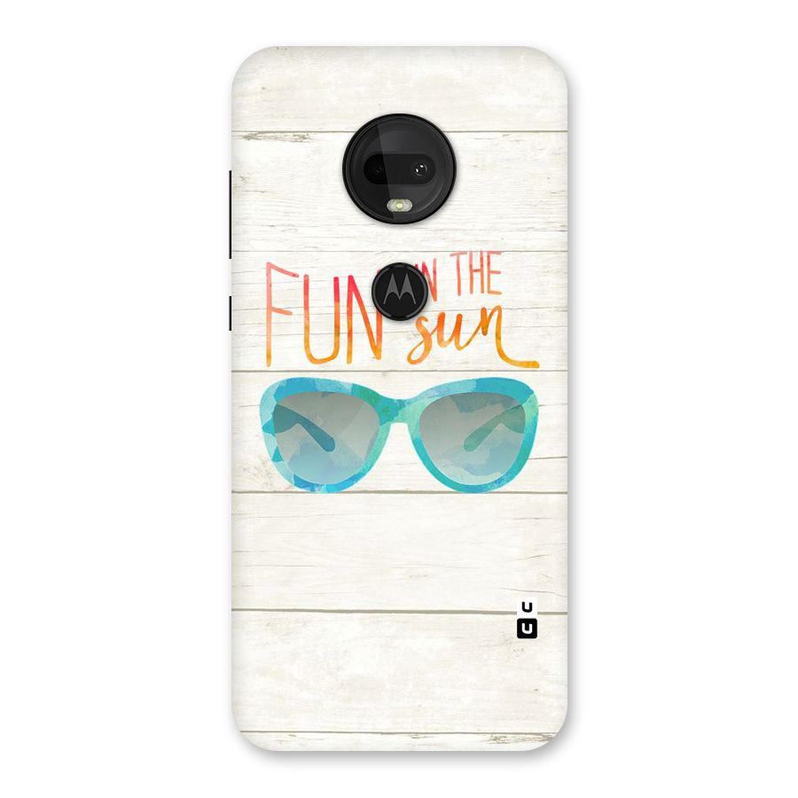 Sun Fun Back Case for Moto G7