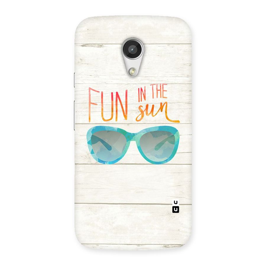 Sun Fun Back Case for Moto G 2nd Gen