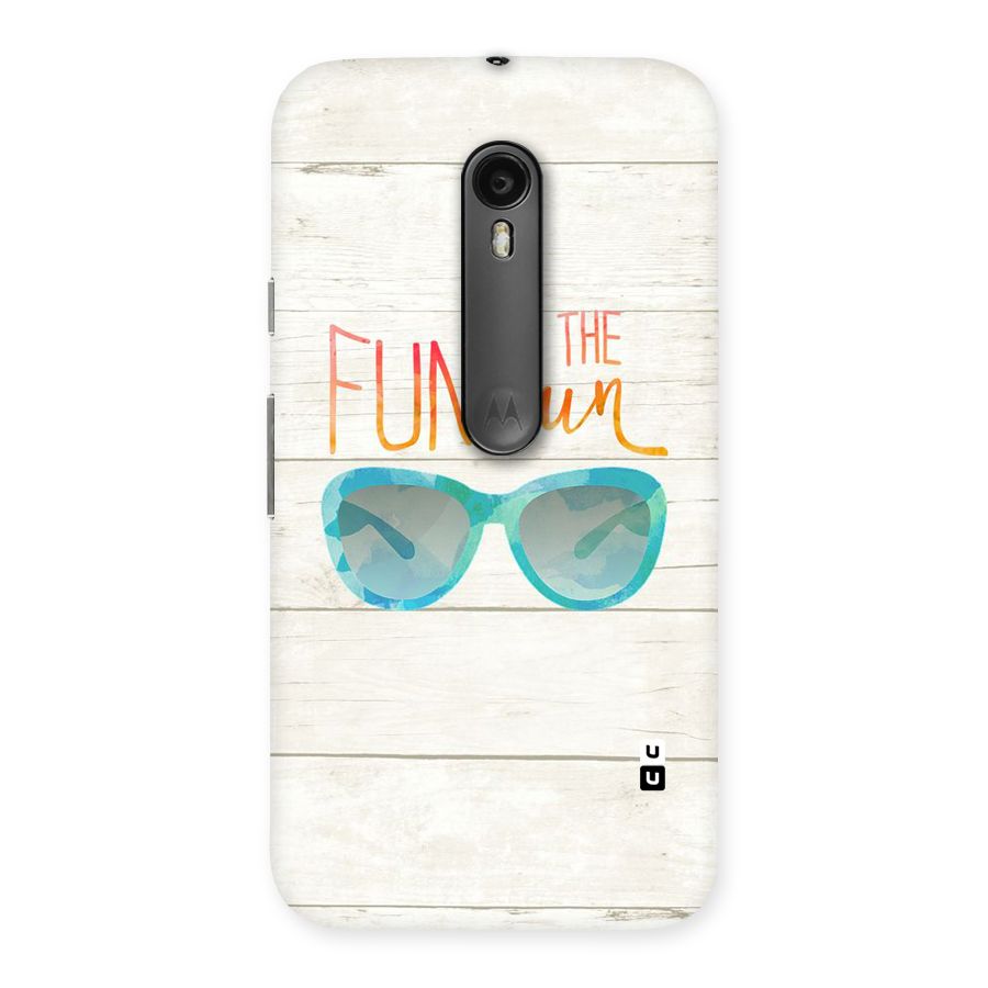 Sun Fun Back Case for Moto G Turbo