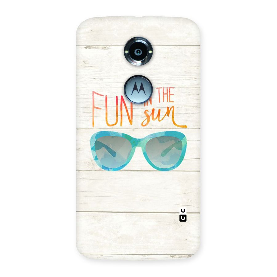 Sun Fun Back Case for Moto X 2nd Gen