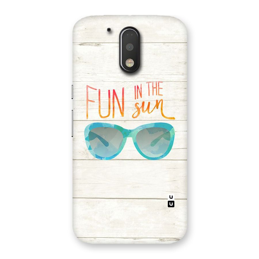 Sun Fun Back Case for Motorola Moto G4