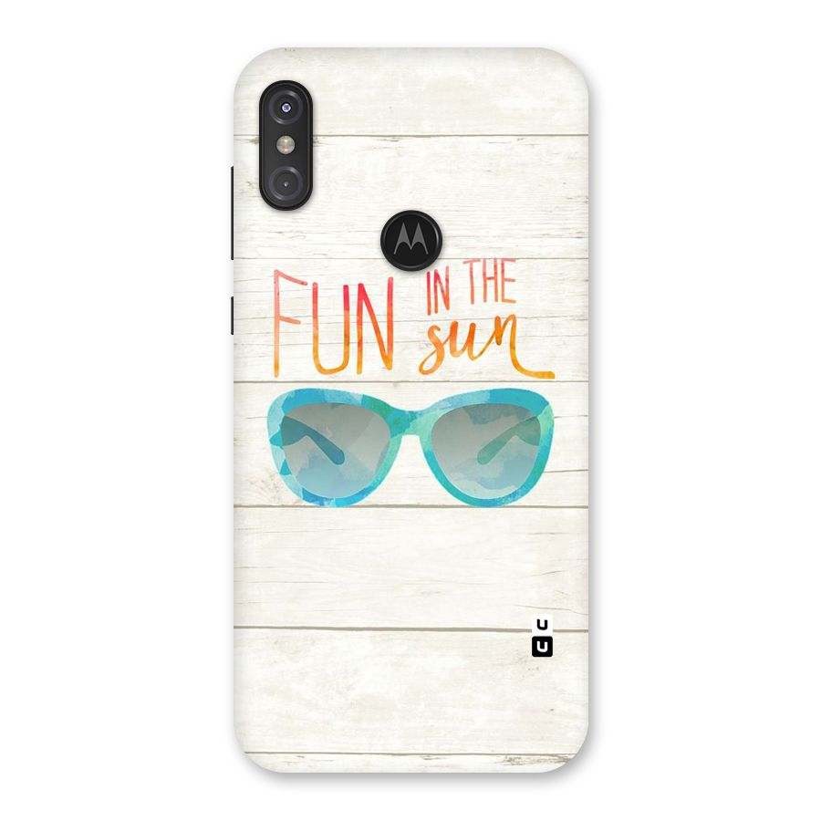 Sun Fun Back Case for Motorola One Power