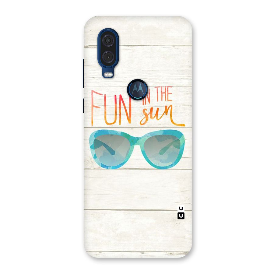 Sun Fun Back Case for Motorola One Vision