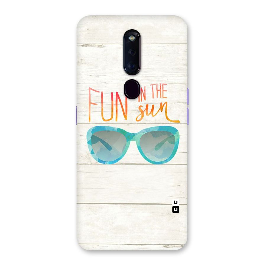Sun Fun Back Case for Oppo F11 Pro