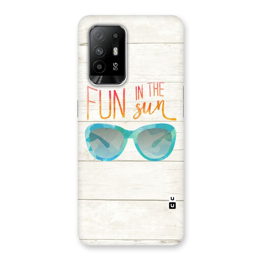 Sun Fun Back Case for Oppo F19 Pro Plus 5G
