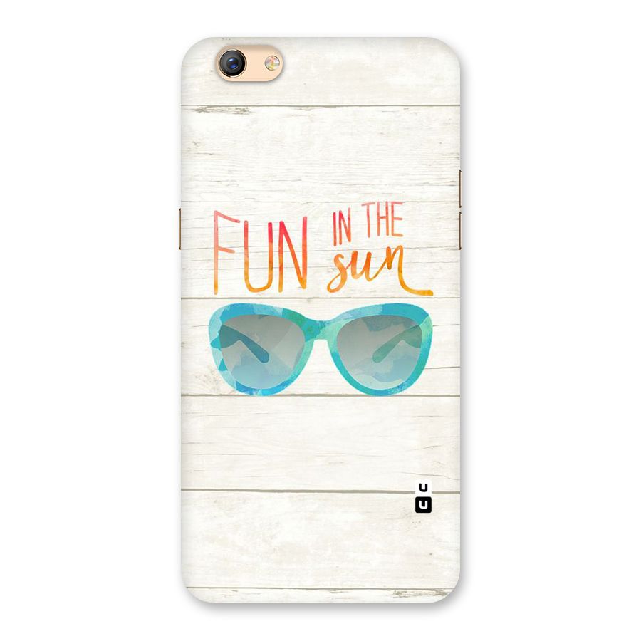 Sun Fun Back Case for Oppo F3 Plus