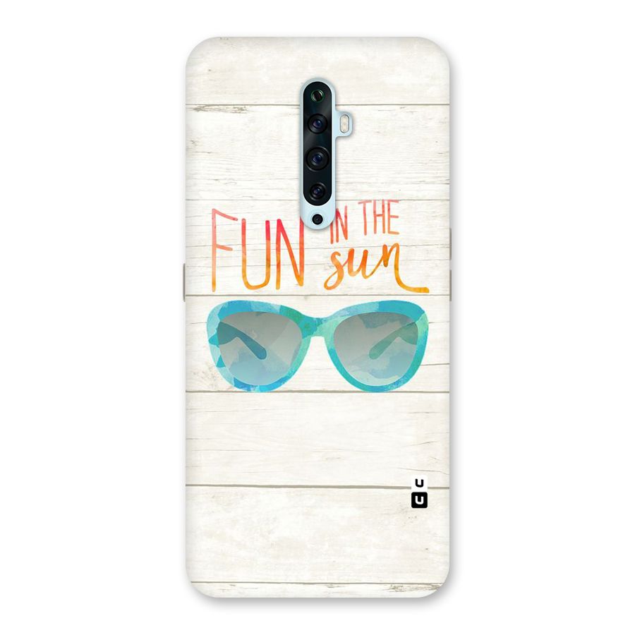 Sun Fun Back Case for Oppo Reno2 F