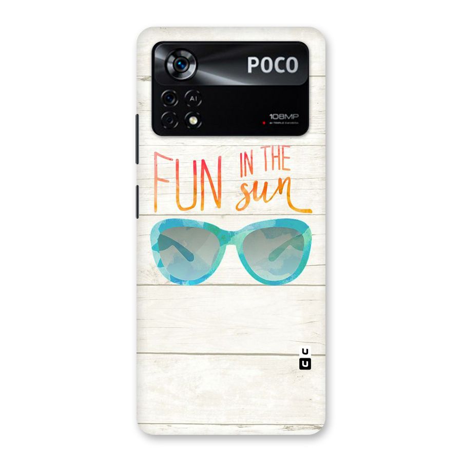 Sun Fun Back Case for Poco X4 Pro 5G