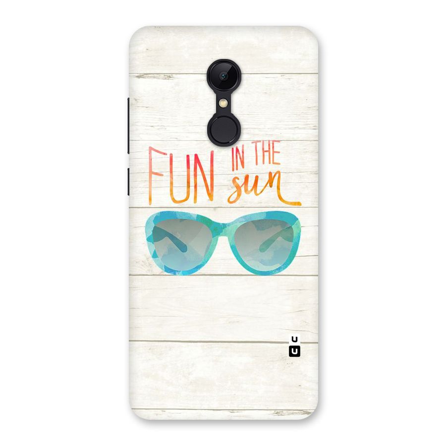 Sun Fun Back Case for Redmi 5