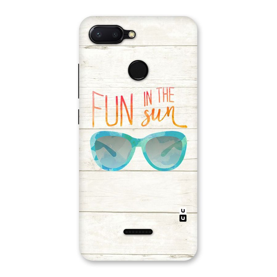 Sun Fun Back Case for Redmi 6