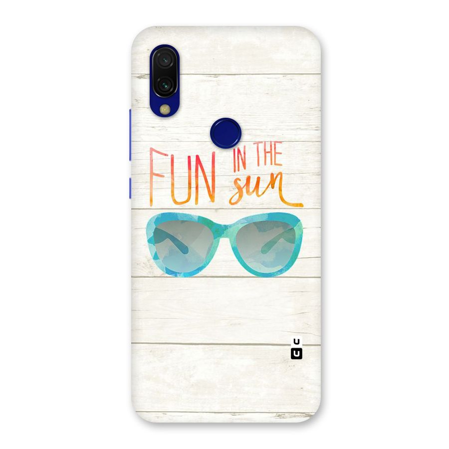 Sun Fun Back Case for Redmi 7