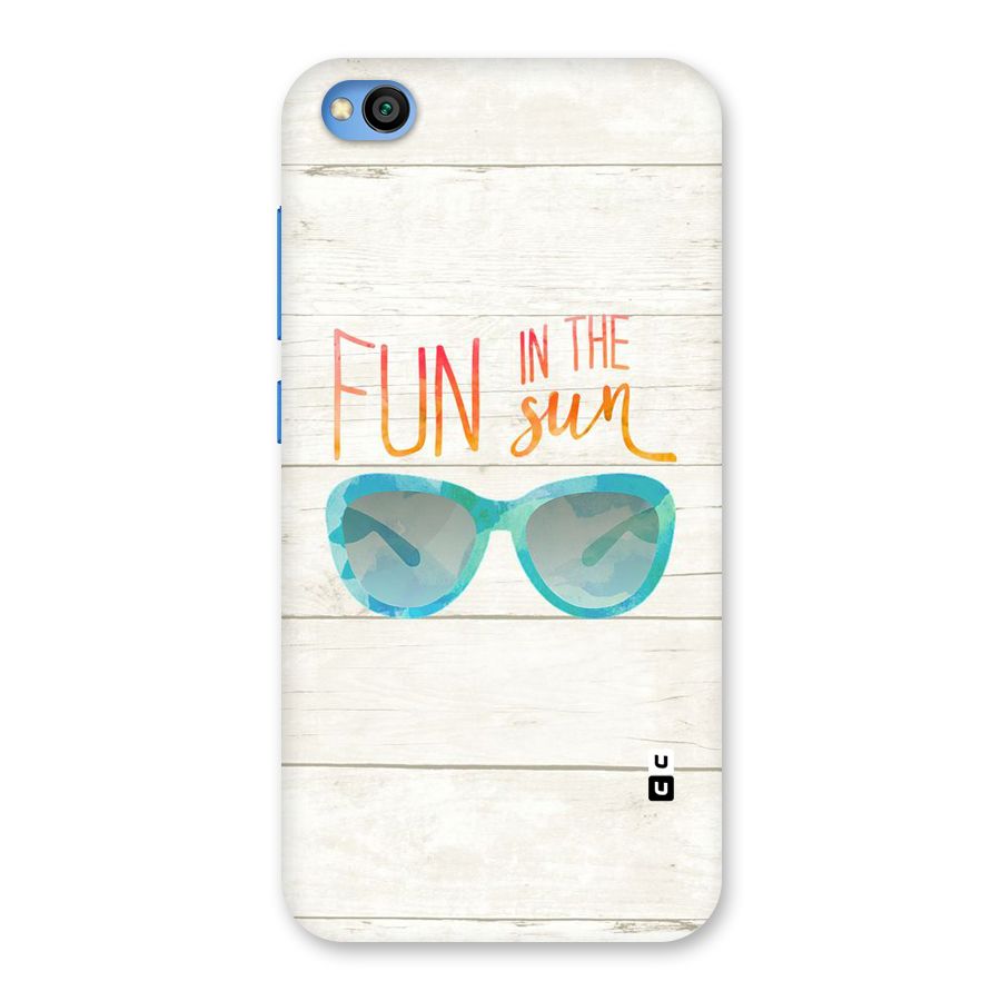 Sun Fun Back Case for Redmi Go