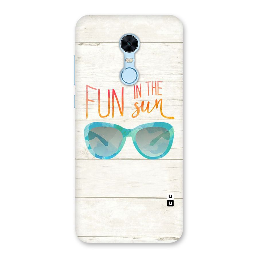 Sun Fun Back Case for Redmi Note 5