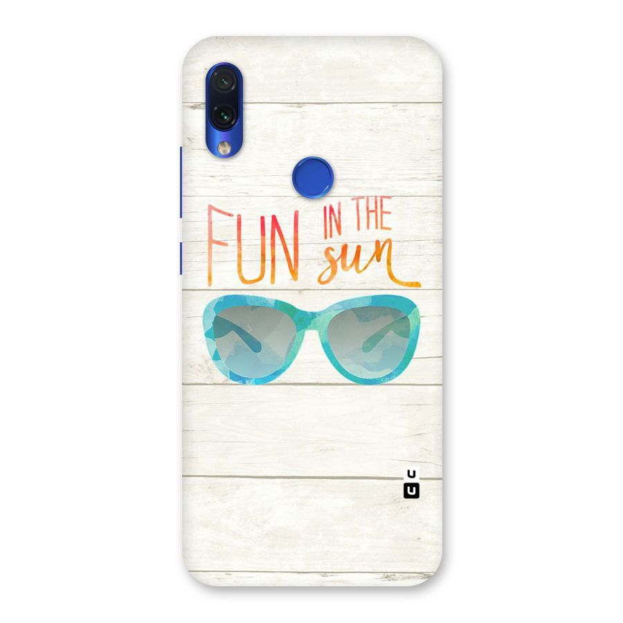 Sun Fun Back Case for Redmi Note 7