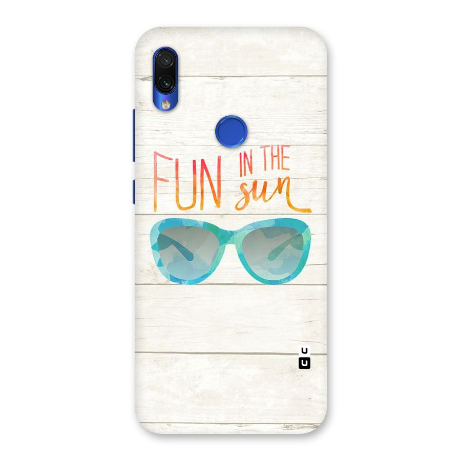 Sun Fun Back Case for Redmi Note 7S