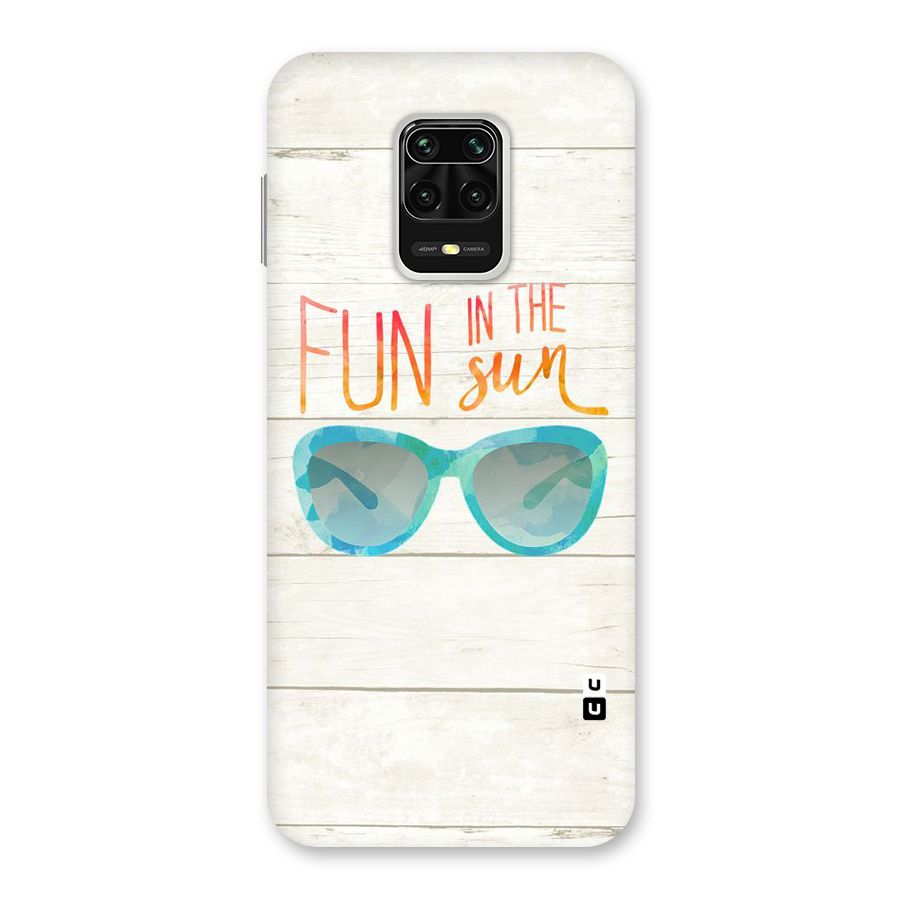 Sun Fun Back Case for Redmi Note 9 Pro