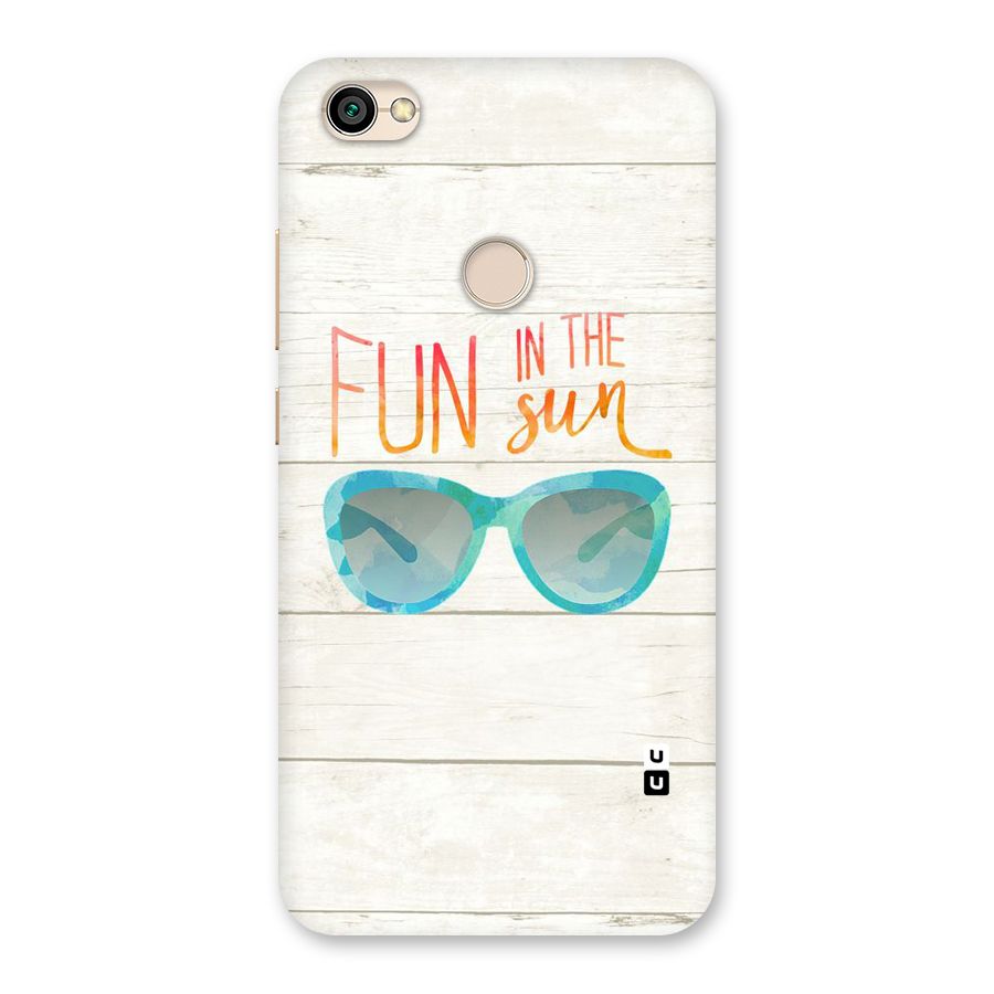 Sun Fun Back Case for Redmi Y1 2017