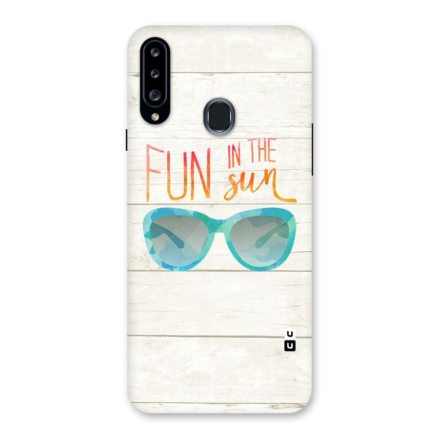 Sun Fun Back Case for Samsung Galaxy A20s