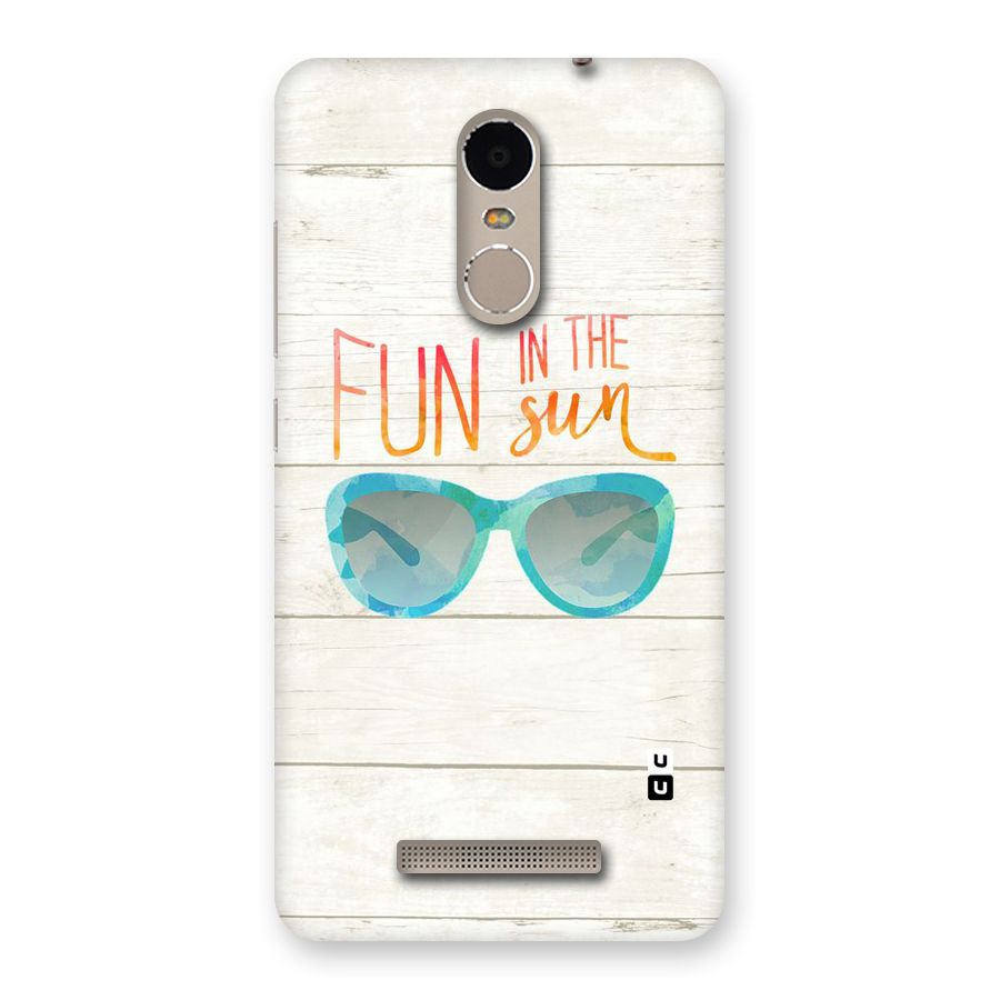 Sun Fun Back Case for Xiaomi Redmi Note 3