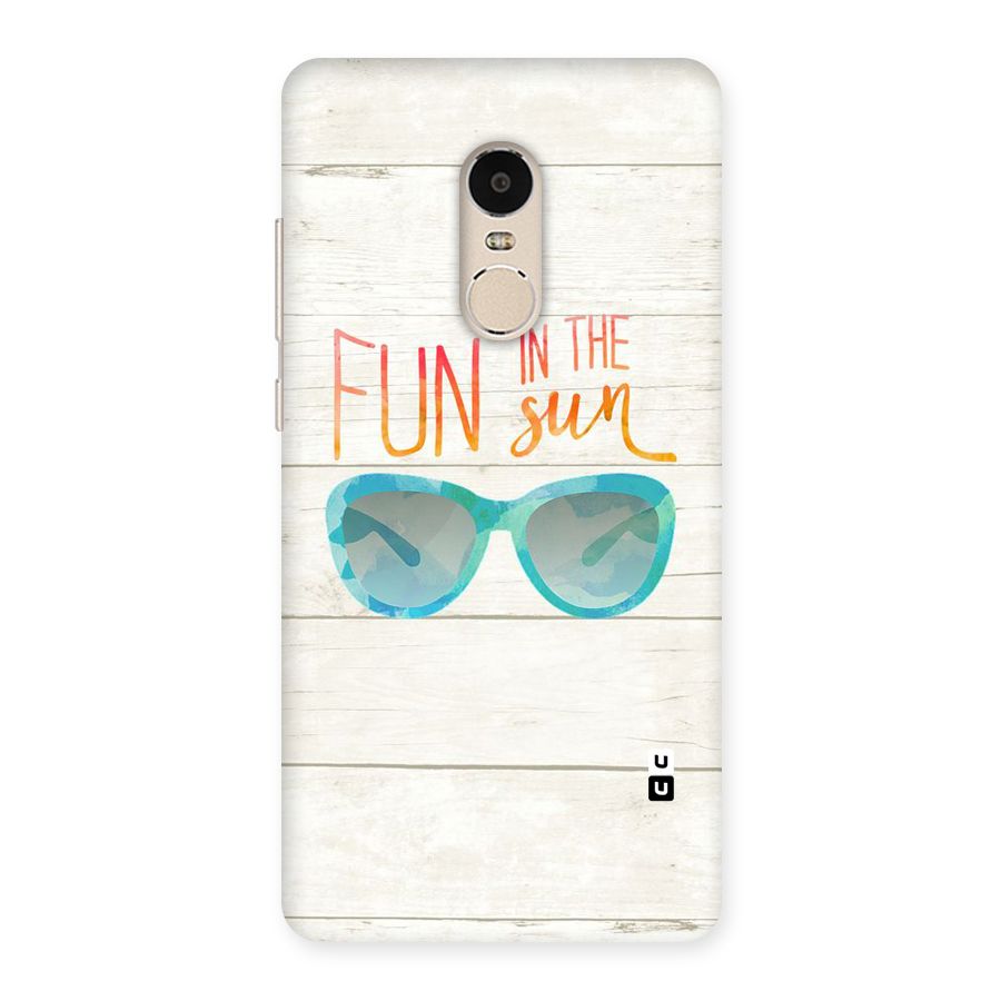 Sun Fun Back Case for Xiaomi Redmi Note 4