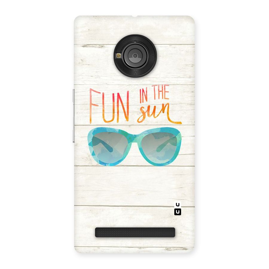 Sun Fun Back Case for Yu Yunique