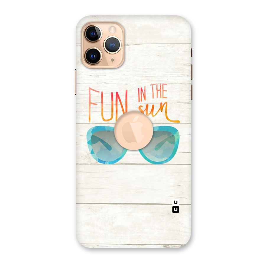Sun Fun Back Case for iPhone 11 Pro Max Logo Cut