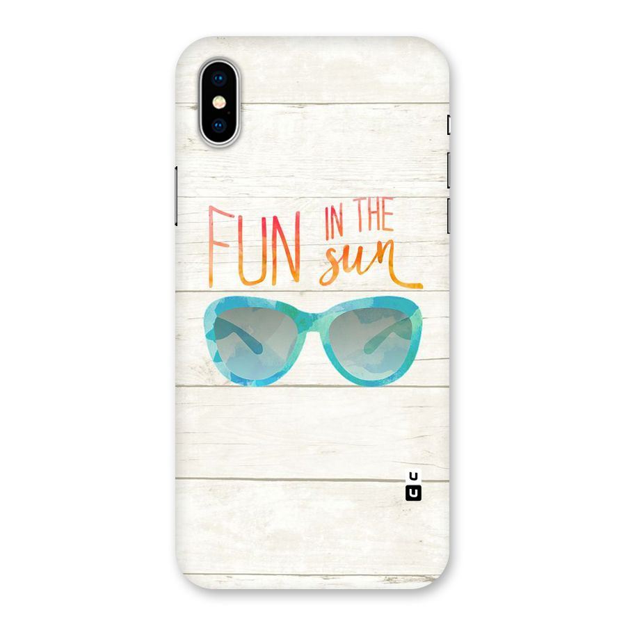 Sun Fun Back Case for iPhone XS