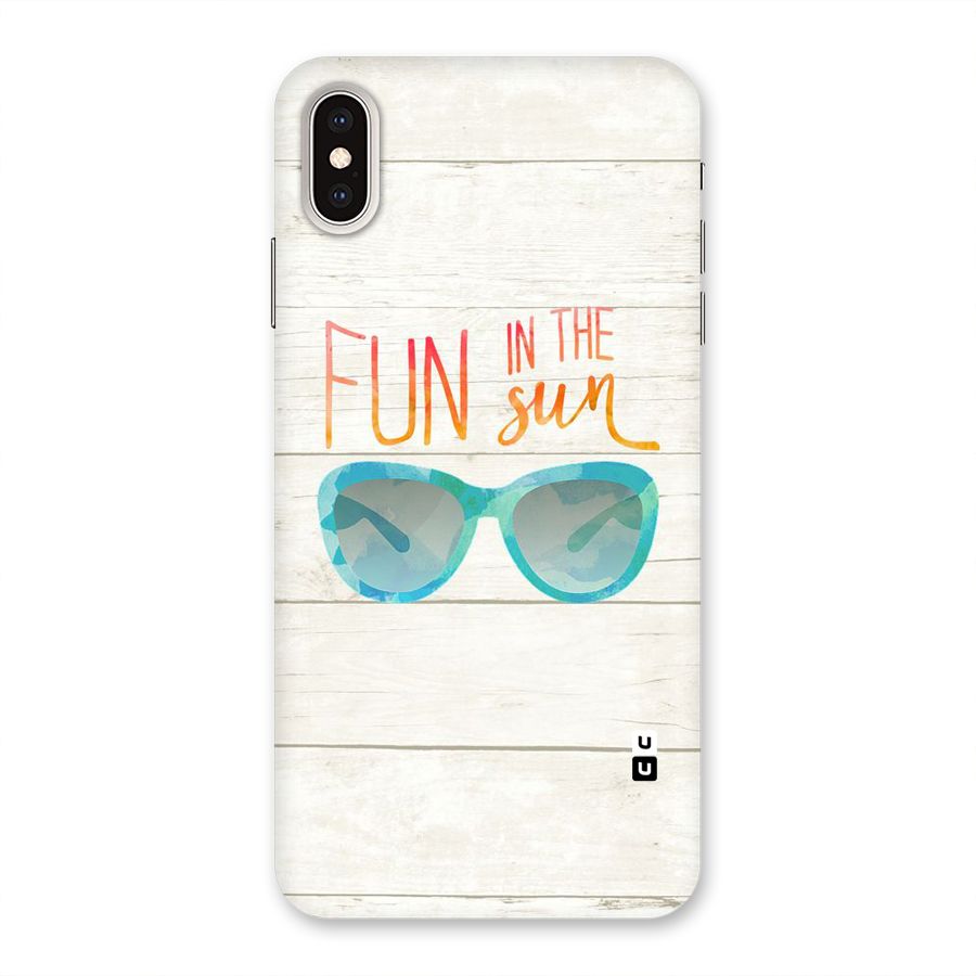Sun Fun Back Case for iPhone XS Max