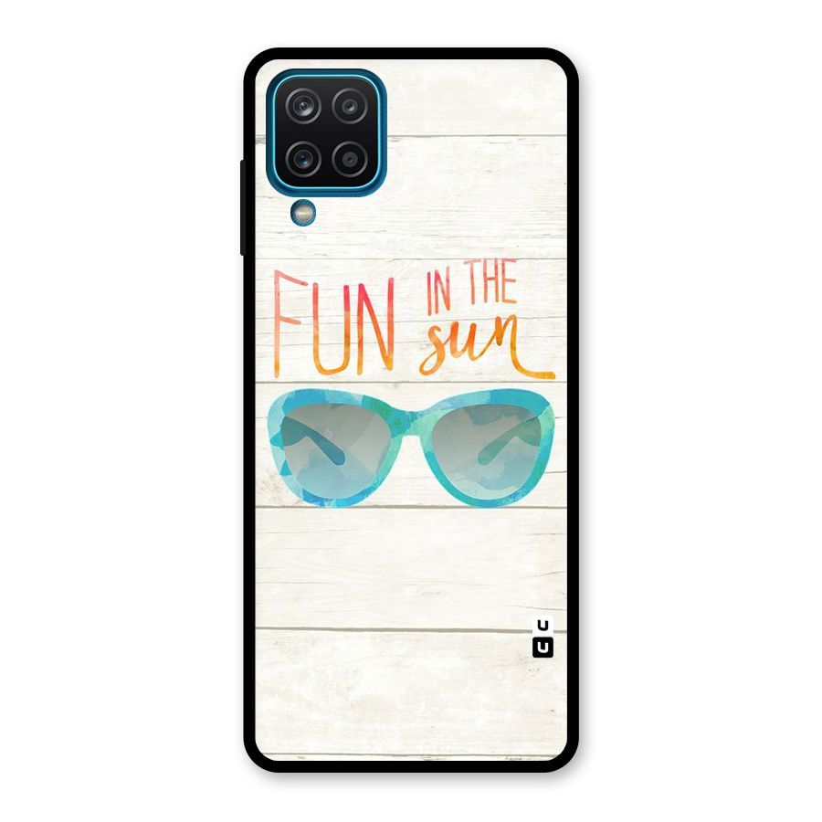 Sun Fun Glass Back Case for Galaxy A12