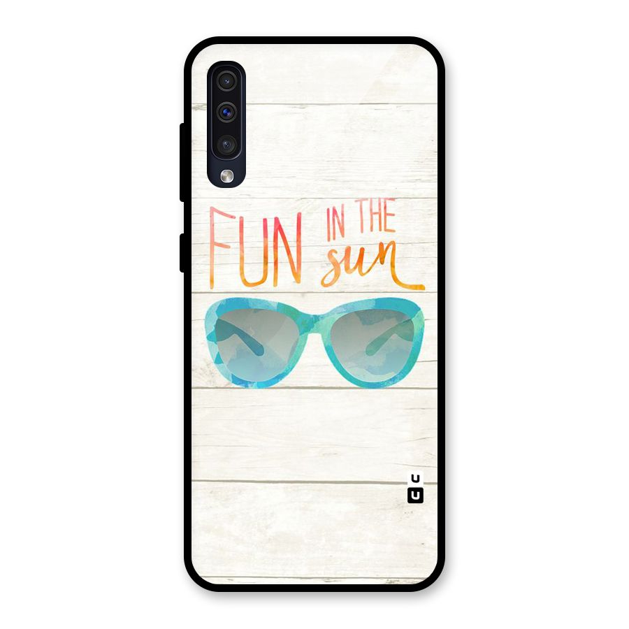 Sun Fun Glass Back Case for Galaxy A50