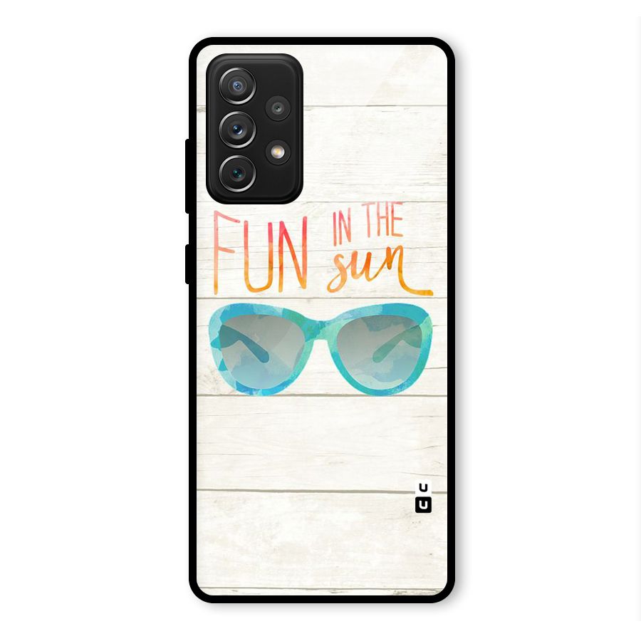 Sun Fun Glass Back Case for Galaxy A72