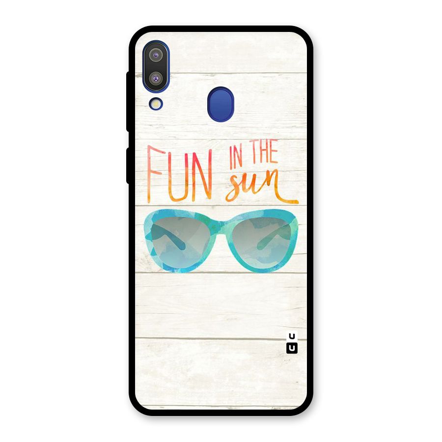 Sun Fun Glass Back Case for Galaxy M20